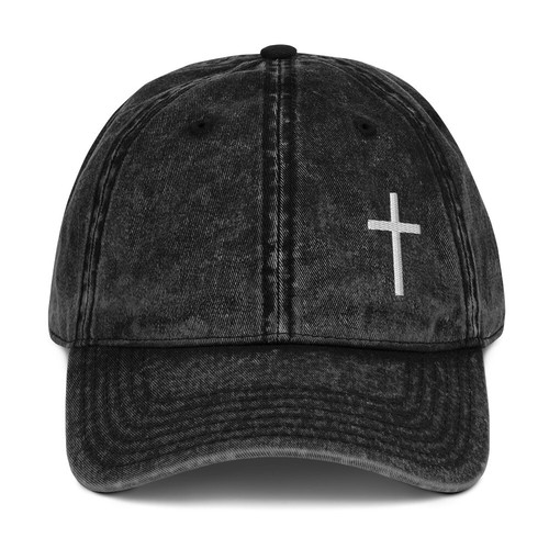 Cappello croce ricamato