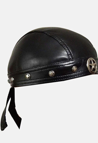 Cappello berretto nero biker