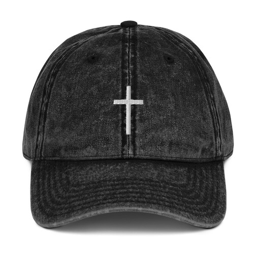 Cappello croce ricamato