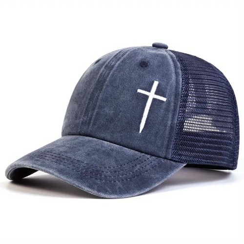 Cappello camionista blu