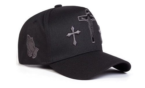 Cappello berretto nero - , ricamo