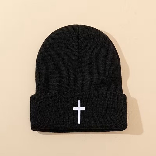 Cappello maglia nero - in,