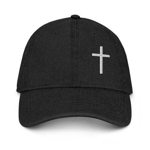 Cappello denim cristiano